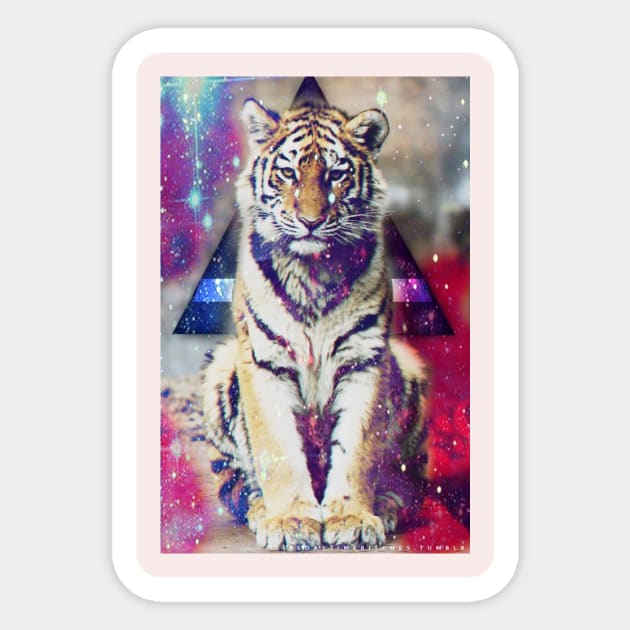 sittin´ tiger Sticker by zack_scroggins75